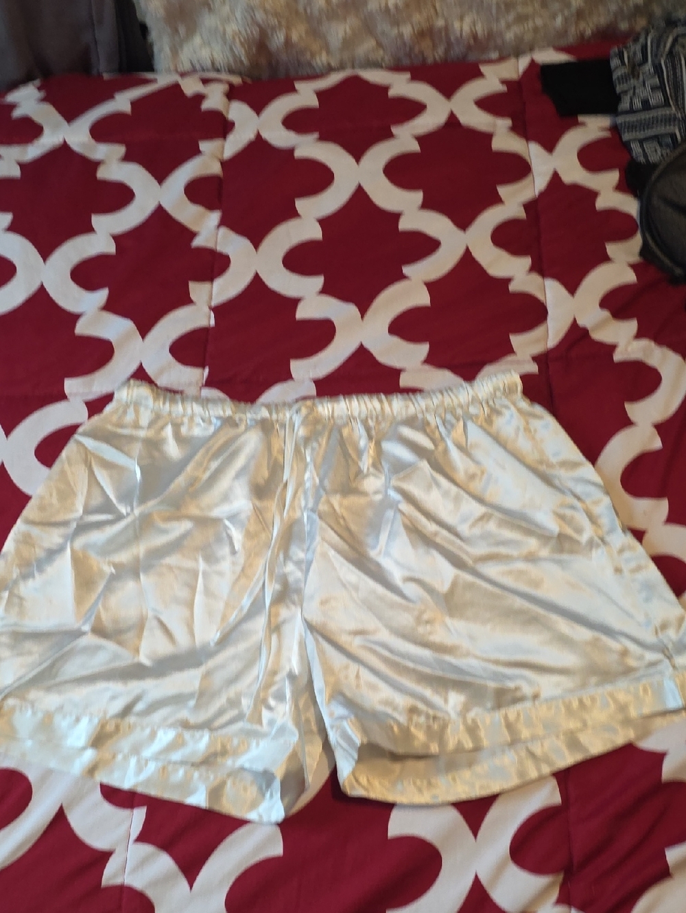 Women's Satin Sleep Shorts - Ivory